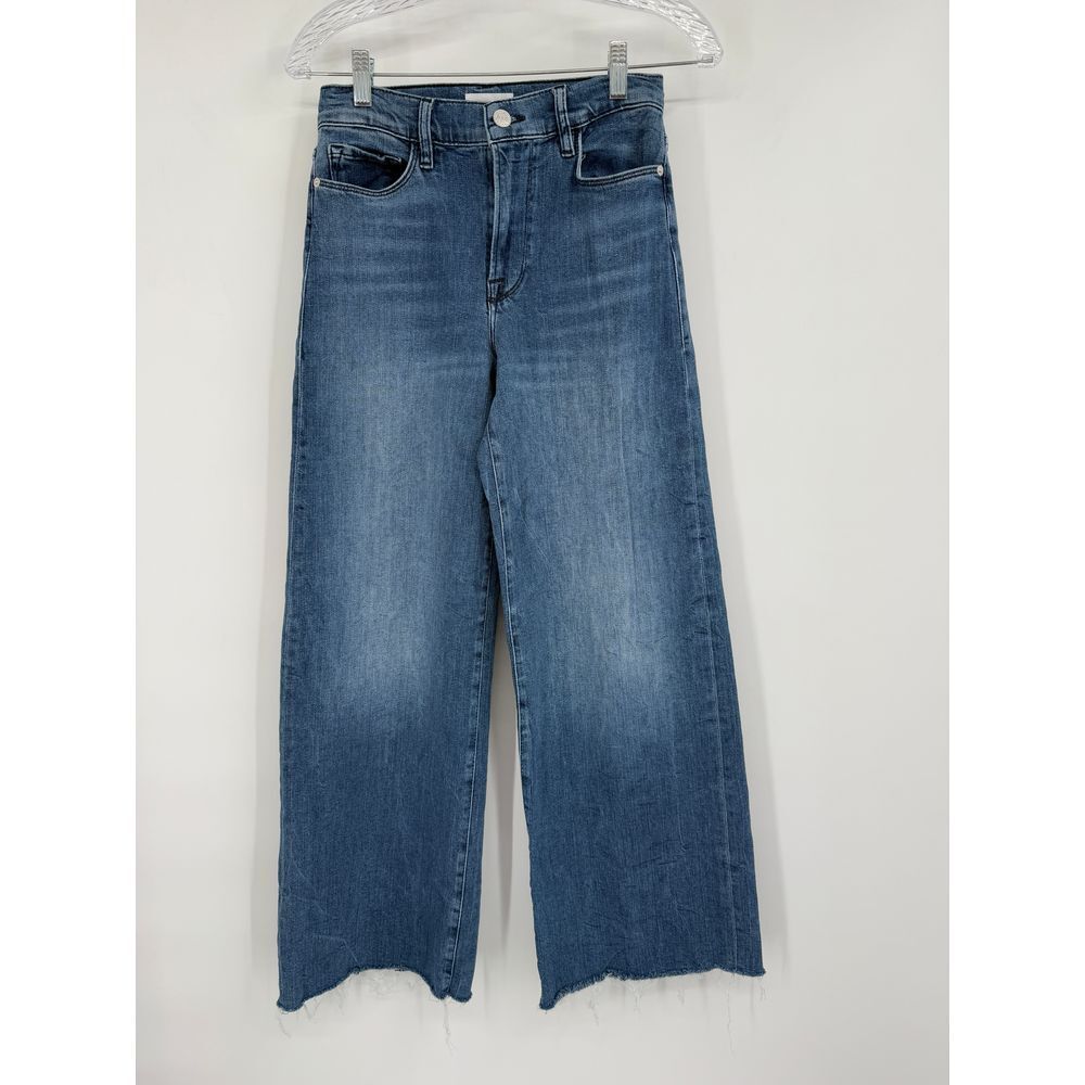 FRAME Le Slim Palazzo  High-Rise Wide-Leg Jeans Women's Size 27
